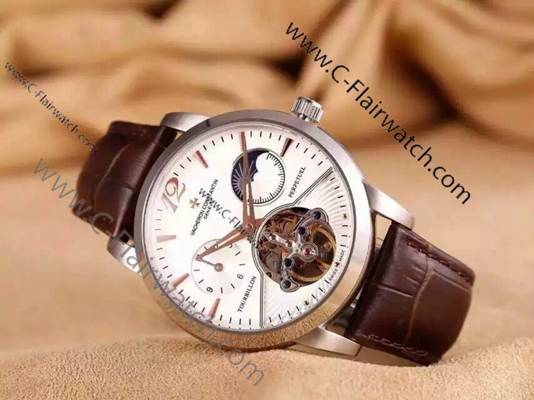Vacheron Constantin Replica Watch Tourbillon SS white 002